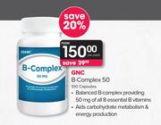 GNC B-Complex 50 100 Capsules-Per Pack