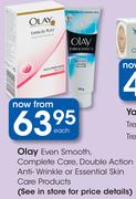 Olay Even Smooth, Complete Care, Double Action Anti-Wrinkle Or Essential Skin Care Products-Each