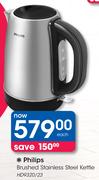 Philips Brushed Stainless Steel Kettle-HD9320/23