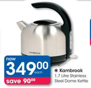 Kambrook 1.7Ltr Stainless Steel Dome Kettle