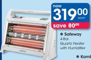 Safeway 4 Bar Quartz Heater With Humidifier-Each