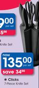 Clicks 7 Piece Knife Set-Per Set