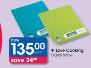 Love Cooking Digital Scale-Each