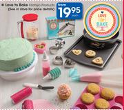 Love To Bake Kitchen Products-Each