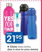 Clicks Water Bottles-Each