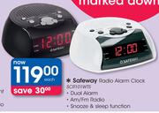 Safeway Radio Alarm Clock SCR101WTS-Each