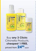 Clicks Citronella Products-Each