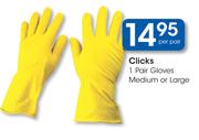 Clicks Gloves (Medium Or Large)-Per Pair
