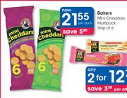 Bakers Mini Cheddars Multipack Strip Of 6-Per Pack