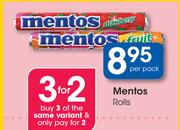 Mentos Rolls-Per Pack