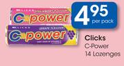 Clicks C-Power 14 Lozenges-Per Pack