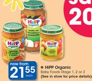HiPP Organic Baby Foods Stage 1,2 Or 3-Each