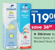 Sterimar Baby Nasal Spray Or Child Blocked Nose-50ml Each