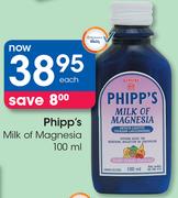 Phipp's Milk Of Magnesia-100ml
