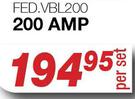 200Amp Jumper Cables FED.VBL200-Per Set