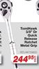 TomiHawk 3/8" Dr. Quick Release  Ratchet Metal Grip FED.AKT29825