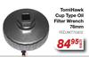 Tomi Hawk Cup Type Oil Filter Wrench 76mm FED.AKT70402