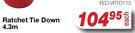 Ratchet Tie Down 4.3m FED.VRTD115