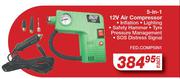 Autokraft 5 In 1 12V Air Compressor FED.COMP5IN