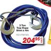 3 Ton Tow Rope 8mm x 4m FED.VTR87305
