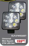 Universal Mini Square 27W LED Set ELP.27WSQSET-Per Set