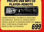 Pnilps USB MP3 CD Player+remote