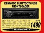 Kenwood Bluetooth USB Frontloader