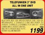 Telefuken 3" DVD All In One Unit