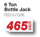 Auto Kraft 6 Ton Bottle Jack FED.VJ1006-Each