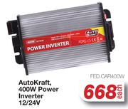 AutoKraft 400W Power Inverter 12/24V FED.CAR400W