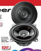Pioneer 6" (15cm) Dual Cone Speaker 280W Max PIO.TSG1610F-Per Set