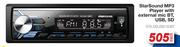 Star Sound MP3 Player With External Mic BT, USB, SD STA.SSUSB180BT-Each