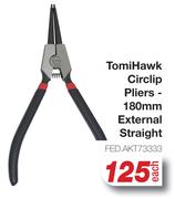 Tomi Hawk Circlip Pliers 180mm External Straight FED.AKT73333-Each