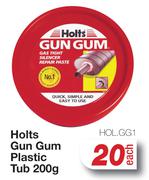 Holts Gun Gum Plastic Tub HOL.GG1-200g Each