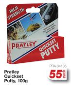 Pratley Quickset Putty PRA.84135-100g Each