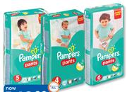 Pampers Active Baby Pants Jumbo Pack Midi-60's, Maxi-52's Or Junior-48's-Per Pack