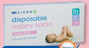 Clicks 150 Nappy Sacks-Per Pack