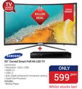 Samsung 55" Curved Smart Full HD LED TV UA55K6500
