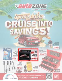Autozone : Cruise Into Savings (22 August - 02 September 2024), page 1