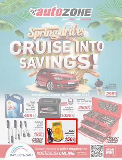 Autozone : Cruise Into Savings (22 August - 02 September 2024), page 1