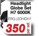 Elpar Headlight Globe Set H7 6000K ERG.LEDHIDH7-Per Set