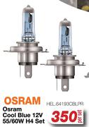 Osram Cool Blue 12V 55/60W H4 Set HEL.64193CBLPR-Per Set