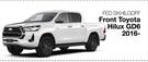 Skinz Custom Fit Seat Covers Front For Toyota Hilux GD6 2016- FED.SKHILGDFF-Per Set