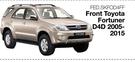 Skinz Custom Fit Seat Covers Front For Toyota Fortuner D4D 2005-2015 FED.SKFOD4FF-Per Set