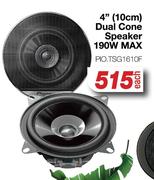 Pioneer 4"(10cm) Dual Cone Speaker 190W Max PIO.TSG1610F-Each