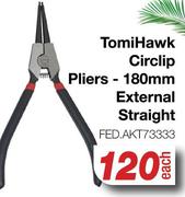 Tomi Hawk Circlip Pliers - 180mm External Straight FED.AKT73333
