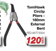 Tomi Hawk Circlip Pliers-180mm (External Bent) FED.AKT3334