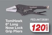 Tomi Hawk 6" Long Nose Lock Grip Pliers FED.AKT28361