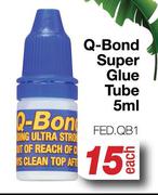 Q-Bond Super Glue Tube FED.QB1-5ml Each