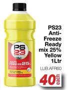 PS23 Anti Freeze Ready Mix 25% Yellow LUB.AFR60-1L Each